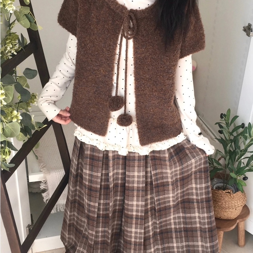Cozy Brown Knit Cardigan